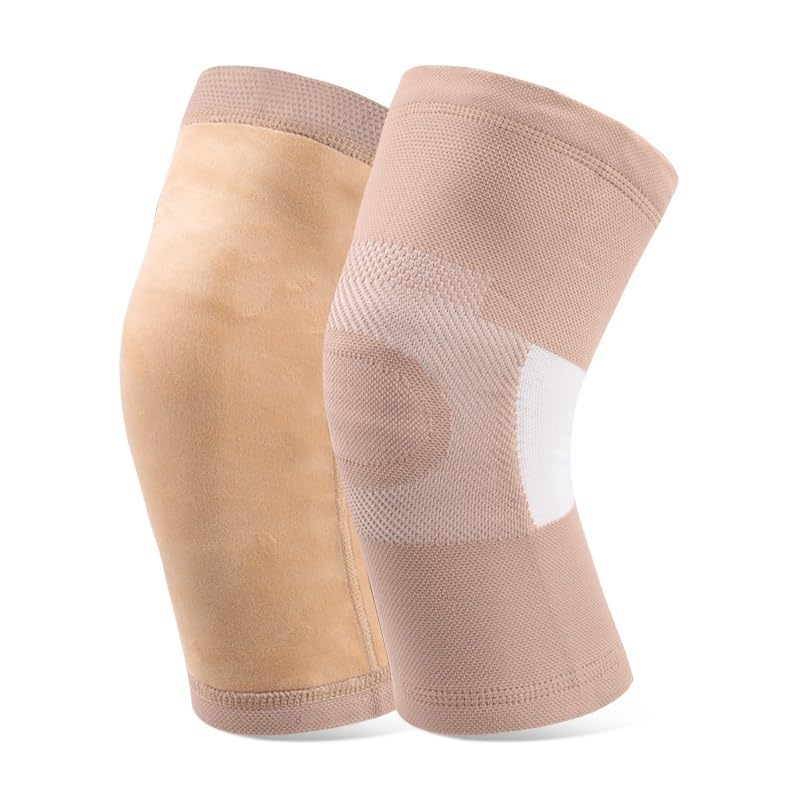 Anti Freezing Warm Keeping Slip Knee Pads with Fleece Protection Cover