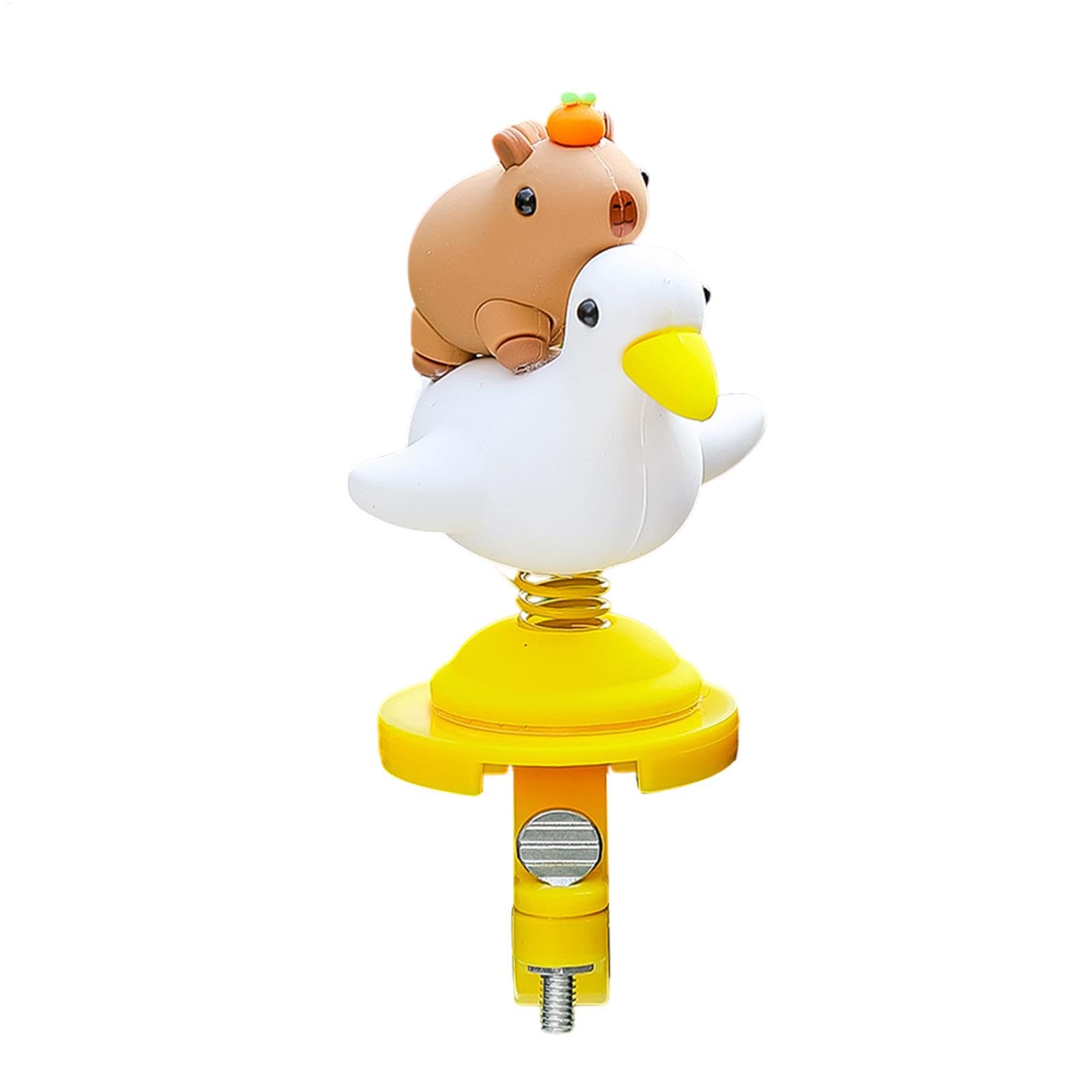 Motorcycle Handlebar Decor - Scooter Spring Swing Capybara,Funny Cartoon Capybara Figure for Bike Motorcycle Scooter Handlebar