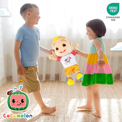 Image of Jay Franco CoComelon JJ Stuffed Pillow Buddy - Super Soft Polyester Microfiber, 17 inch (Official CoComelon Product)