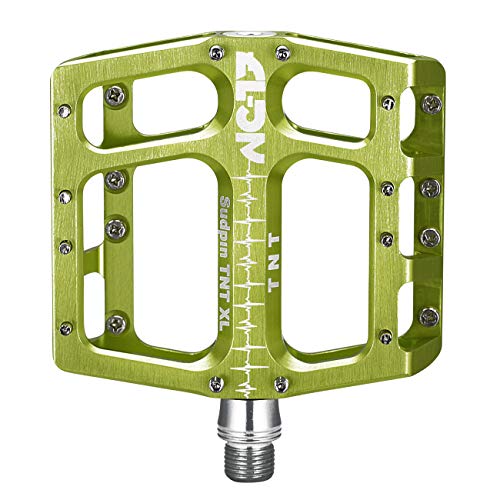 NC-17 Sudpin IV XL TNT Aluminium Platform Pedals / Mountain Bike Pedal / BMX Pedal / Flat Height 17.7 mm / Fail Safe System / Precision Bearing + Cr-Mo Axle / Includes Spare Pins - Image 3