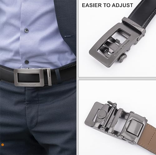 Image of URBAN FOREST Rolf Formal Leather Belt for Men