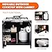 Feasto Gas Grill, Movable Outdoor Gas Stove Stainless Steel Top with Cabinet, 5 Burners with 36,200 BTUs, Outdoor Propane Grill for Outdoor Cooking, Ideal for Lawn & Garden, L35.4” x W24”