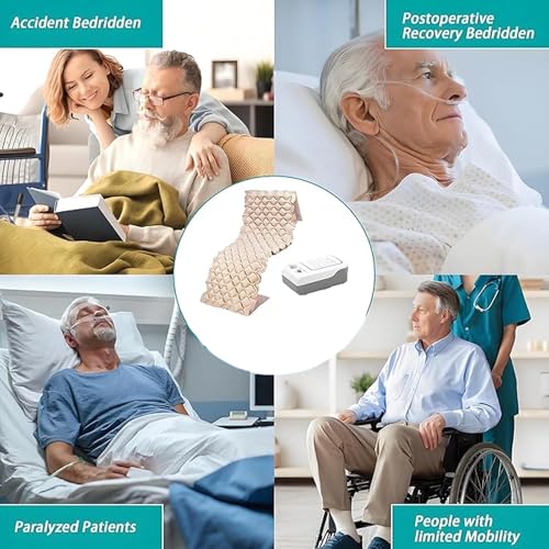 Image of MCP Healthcare Anti Decubitus Bubble Air Mattress for Patients Bed Sore | Inflatable Patients | Helps in Prevention of Bed Sores Anti Bedsore Mattress Pad (Brown)