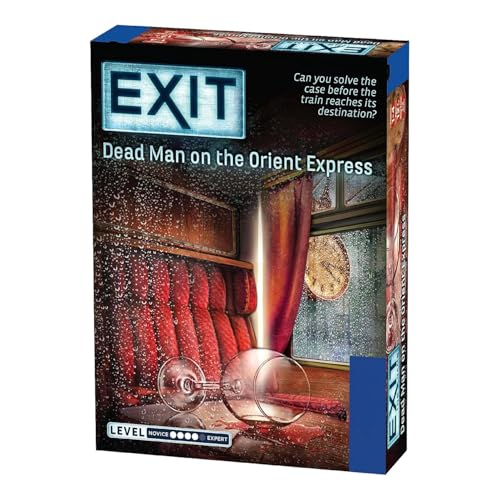Image of Awestuffs Escape Room Game The Exit: Dead Man on The Orient Express, Card Based Family Game Experience for 1 to 4 Players, Ages 15+