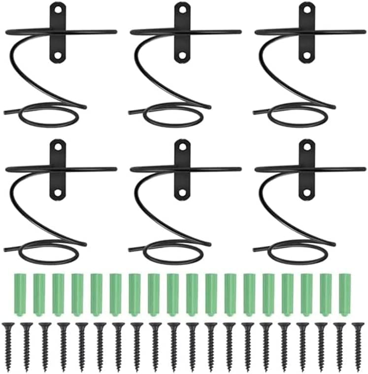 Roundsky Packung mit 6 An der Wand Montierten Regalen - Rot...
