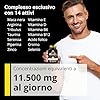 Maca Peruviana Nera 11.500mg con Taurina, Arginina e Tribulus - Integratore Energia Uomo per Forza Fisica e Stamina - 120 Compresse Made in Italy - Formula con 14 Attivi per Sport e Lavoro Intenso