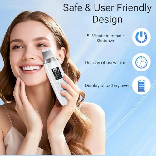 Image of Ultra Sonic-V1 | Facial Skin Scrubber Tool | Deep Cleansing Blackhead Remover | Pore Cleaning & Exfoliation Tool For Face
