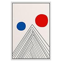 SIGNWIN Framed Canvas Wall Art Colorful Geometry Painting Canvas Prints Home Artwork Decoration for Living Room,Bedroom - 16