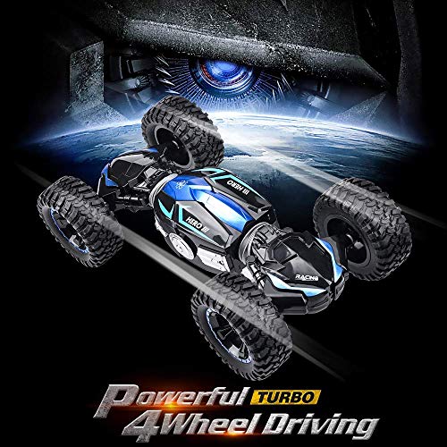 NQD RC Car Off-Road Vehicles Rock Crawler 2.4Ghz Remote Control Car Monster Truck 4WD Dual Motors Electric Racing Car, Toys RTR Rechargeable Buggy Hobby Car (Blue)