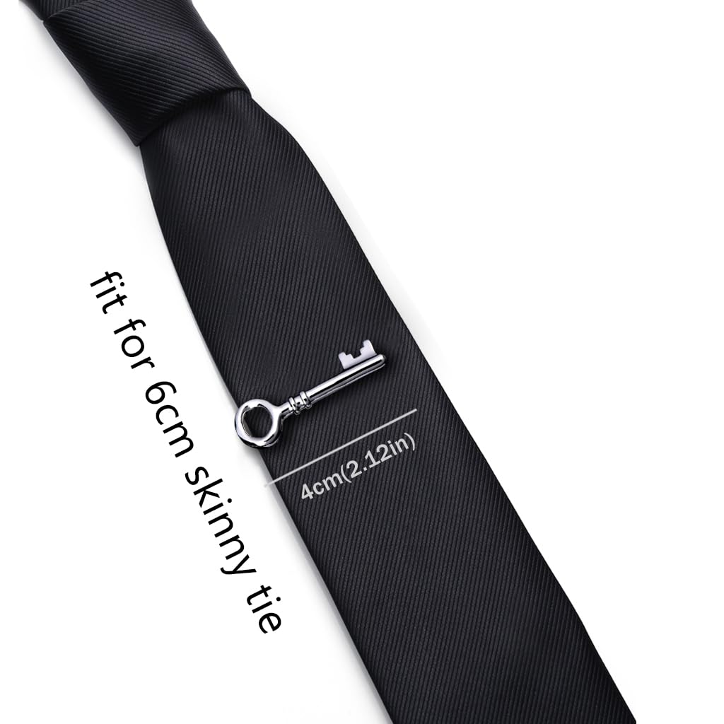 Honey Bear llave key Clip Pasador de corbata Pisacorbatas,para los hombres, corbata de tamaño corbata estrecha flaco, acero inoxidable para el regalo de boda de negocios