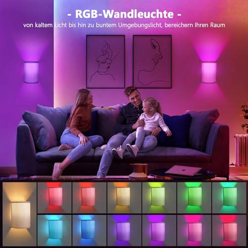 OurLeeme Lampada da parete a LED per interni, 2