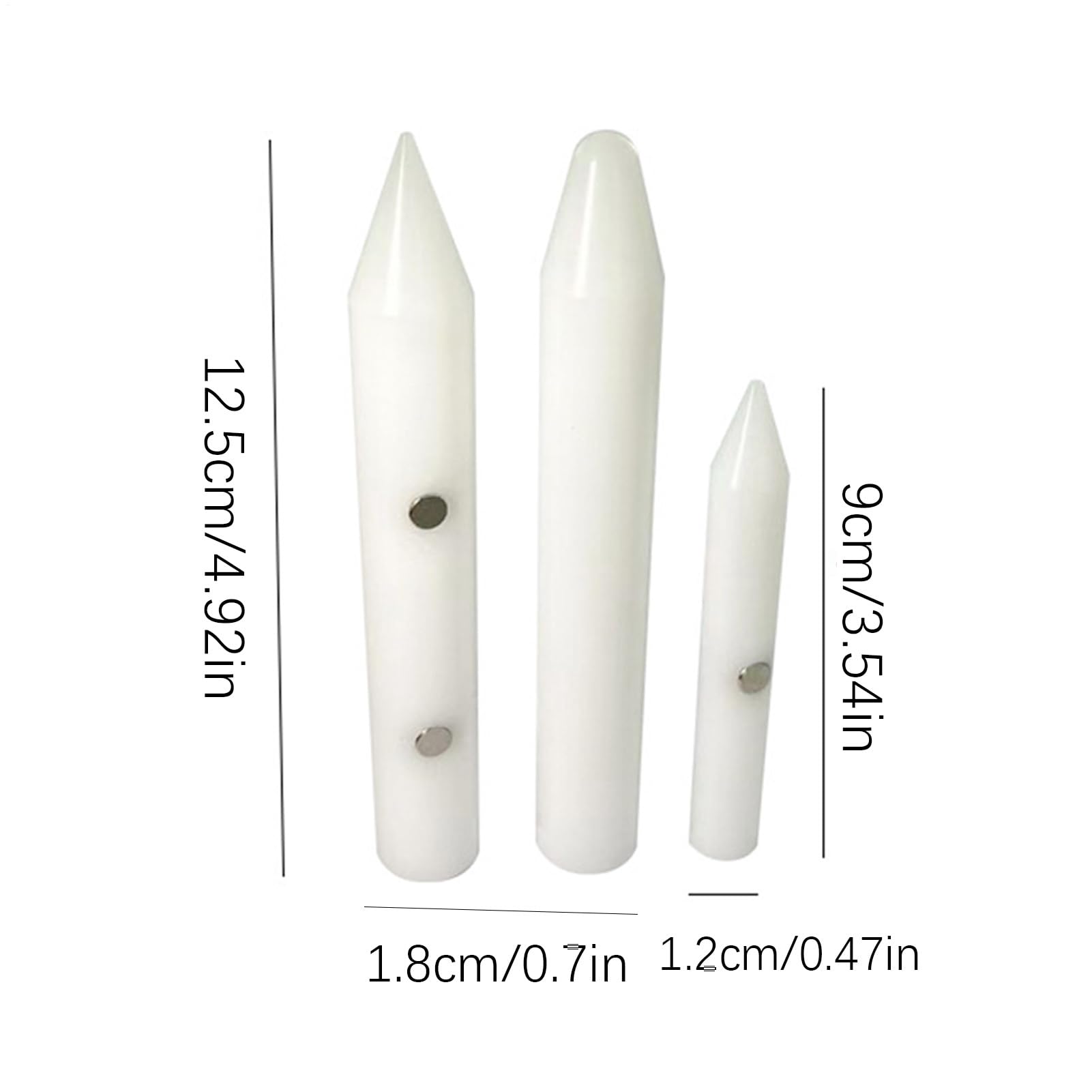 Reparación de abolladuras automáticas, lápiz para reparación de abolladuras, herramientas para reparación de abolladuras, 3 lápices blancos de nailon para reparación de abolladuras de coche