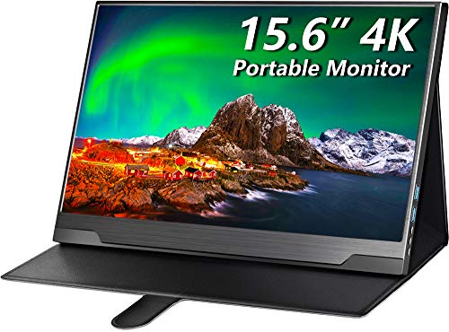 Cocopar Portable Monitor 4K 15.6 inch IPS HDR FreeSync 99% SRGB 3840x2160 Frameless