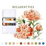 Acid and toxic free Prima Marketing Watercolor Confections Watercolor Pans 12/PK-Decadent Pies