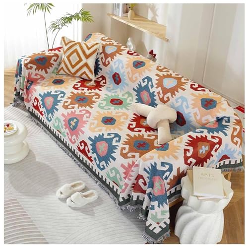 【LOOLOOBRO】ソファーカバー マルチカバー 長方形 北欧風 大判 両面使える 1人掛け 2人掛け 3人掛け 肘付き 毛布 無地 保護カバー 防塵 キズ防止 汚れ防止 犬猫対策 リバーシブル 洗える 水洗い テーブルクロス キャンプ カーペット 四季