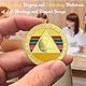 ACGZQY 7-Monats-Nüchternheits-Chip Regenbogen Triplate AA Münze und Medaille Nüchternheits- Recovery Chips, Sober-Jubiläumstoken, Geschenke zur Nüchternheit, Anonyme Alkoholiker, Recovery
