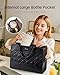 LOVEVOOK Laptop Tote Bag for Women with Large Cup Holder, 15.6 Inch PU Leather Work Bag Teacher Tote Bag, Waterproof Bag for School with Zipper, Computer Messenger Bags Business Office