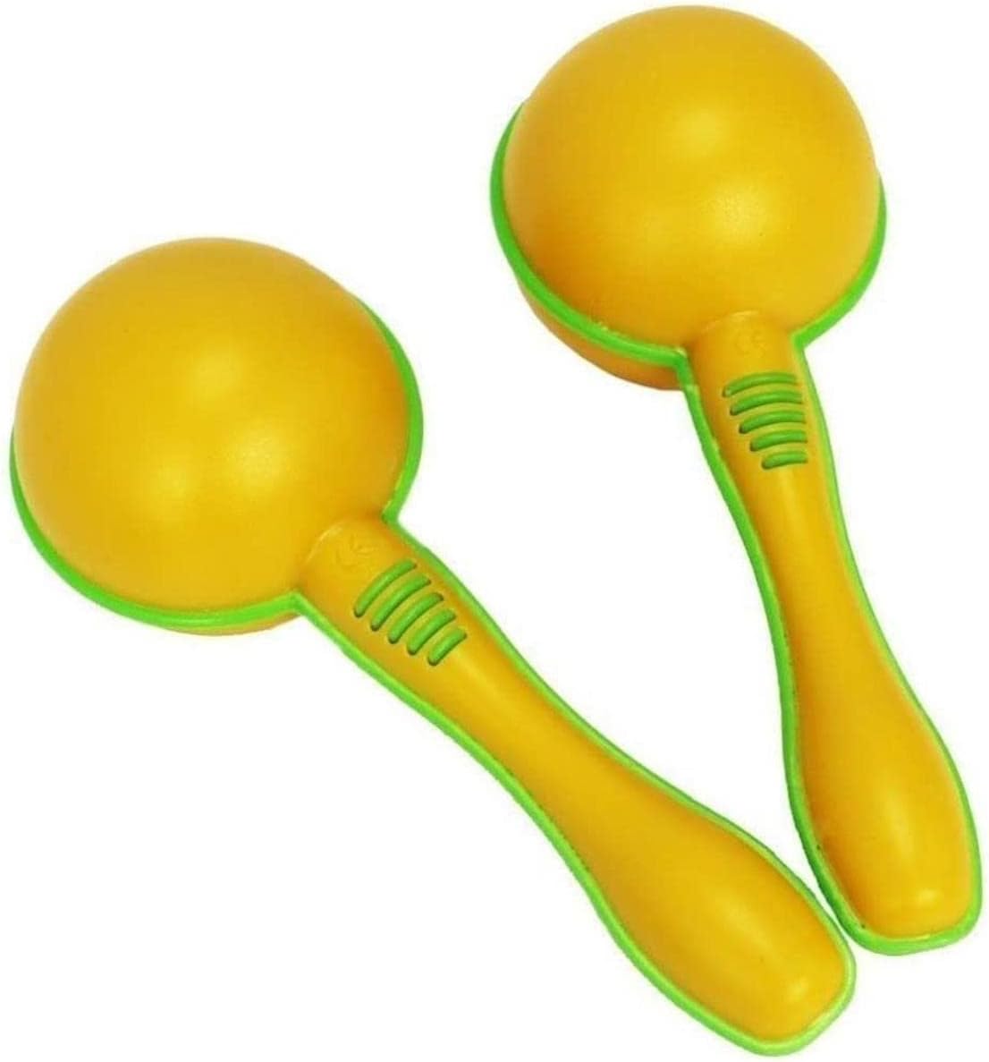 AStar Plastic Maracas Yellow Pair 16cm Shaker Rattle, Percussion
