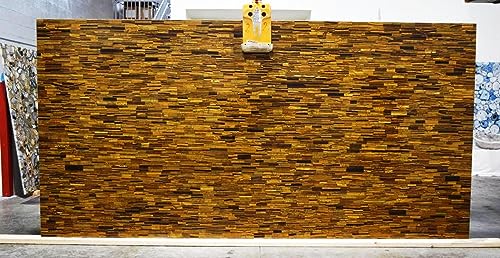 Table basse rectangulaire marbre Œil de tigre : sublimer un petit hall