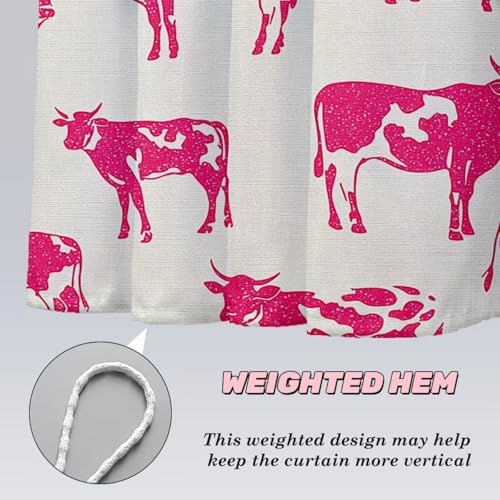 Rideau douche 120 x 200 cm vache imperméable en polyester lavable - 7