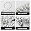 Wisebom Strass Brillants Pochettes et Clutches Femme, Sac Soiree Grande Capacité Pochette Réglable Sacoche Bandoulière Femme Sac Paillettes Femme pour Banquet Fête Mariage (Noir) #2