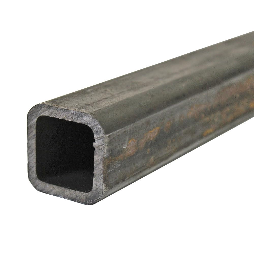 Speciality Metals MILD Steel ERW Box Section Square Hollow 20MM to 70MM - 1 Metre (100cm) Lengths (40mm x 40mm x 5mm Box), Black