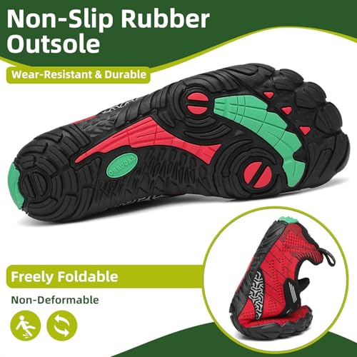 Image of SAGUARO Womens Mens Barefoot Shoes Minimalist Trail Runner Wide Toe Box Zero Drop Outdoor Cross Training Shoe
