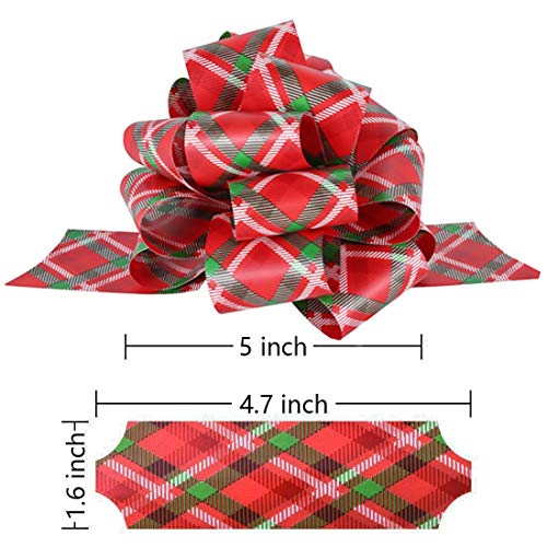 Pintreeland PULLBOW01 Christmas Pull Bows Large Gift Bows Ribbon 40Mm 12Pcs thumb #1