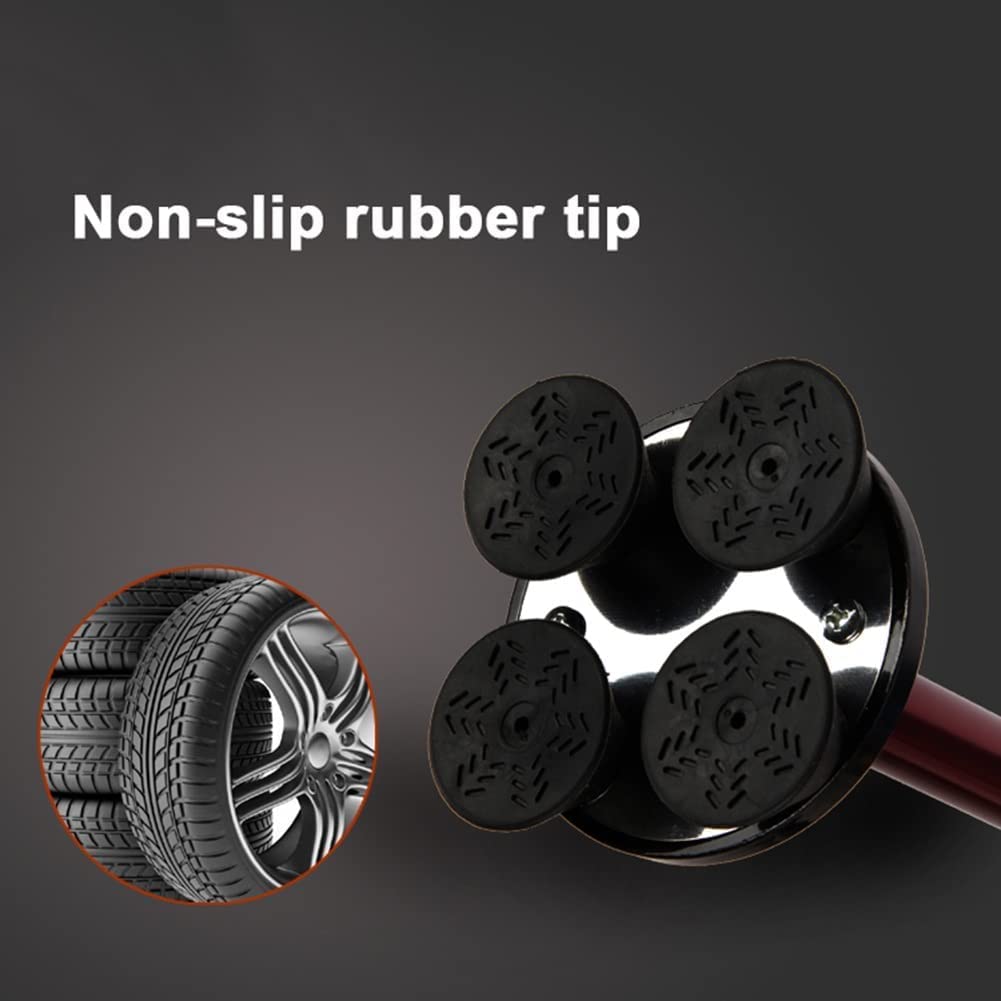 Muletas para Personas Mayores con Luz Led Y Correa para La Muñeca Bastones Bastones Ergonómicos De Aluminio para Hombres Adultos Mujeres/Negro