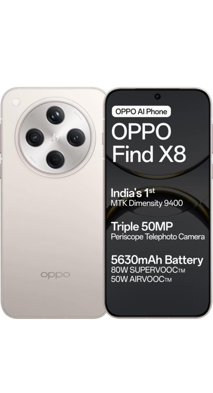 Oppo Find X8 5G (Star Grey, 256 GB) (12 GB RAM) : Amazon.in