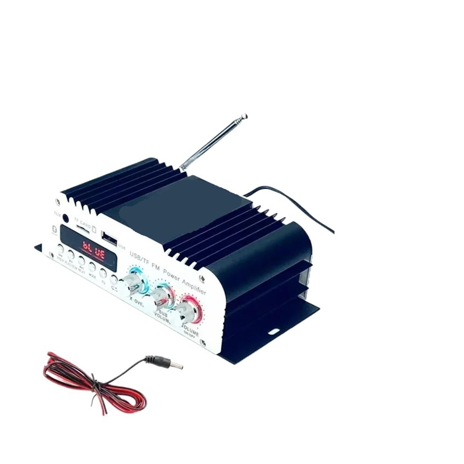 Wzmacniacz Bluetooth 2.2 Obsługa kanałów 2 Głośniki niskotonowe FM TF Mini wzmacniacz cyfrowy HIFI Stereo Kompaktowy i inteligentny