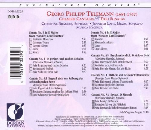 Vista 2 de Telemann Chamber Cantatas & Trio Sonatas