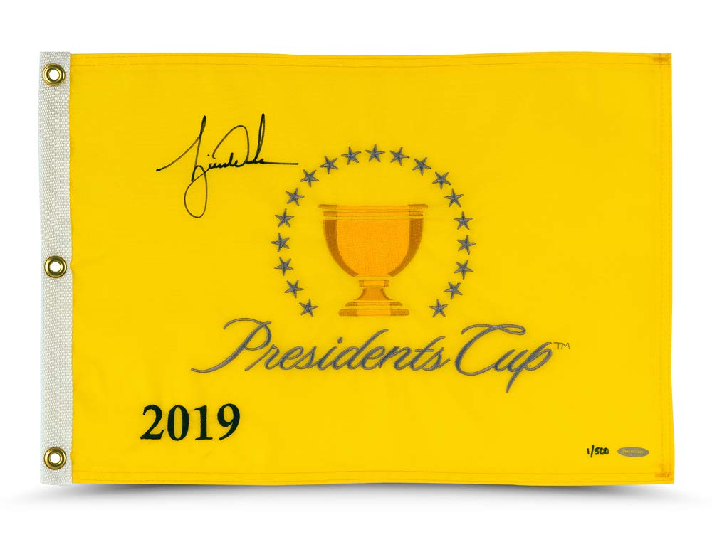Upper Deck Tiger Woods 2019 Presidents Cup PIN Flag -L500