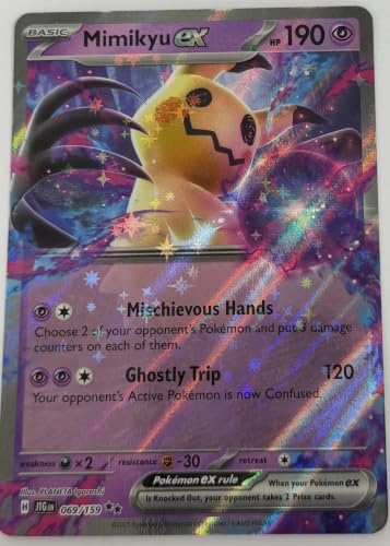 Pokemon - Mimikyu ex 069/159 Journey Together Double Rare Foil Single Card