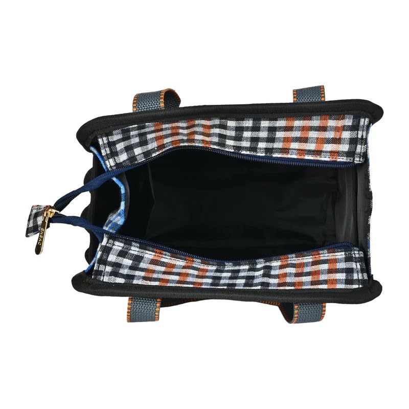 Image of ENSAC Lunch Bag Office Tiffin Bags for Men, Women, School, Tiffin Pouch Bag, Hot & Cold Reusable Lunch Box Bags with Double Handle, Zip Bags