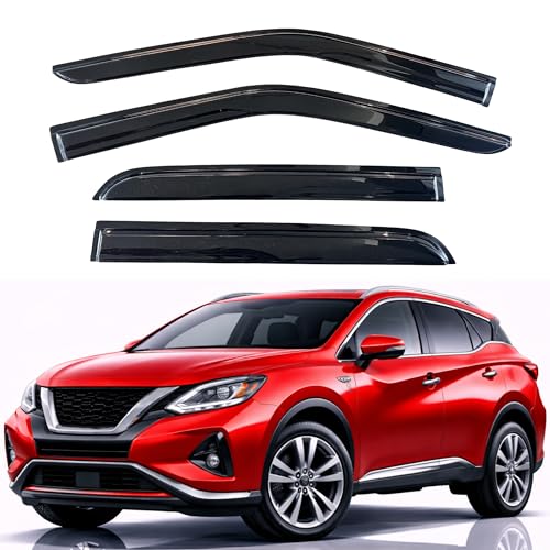 KPY Rain Guards Fit for 2015-2024 Nissan Murano, Out-Channel Window