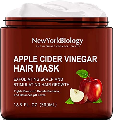 Apple Cider Vinegar Hair Mask for Dry Hair and Scalp - Moisturizing and Deep Conditioning Dry Hair Treatment â€“ Promote Hair Growth, Balance pH Levels, Fights Dandruff and Frizzy Hair - 16 Oz