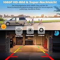 Vtopek 180° Weitwinkel Rückfahrkamera Auto AHD 1080P NTSC für RV Wohnmobil – Ansicht 5