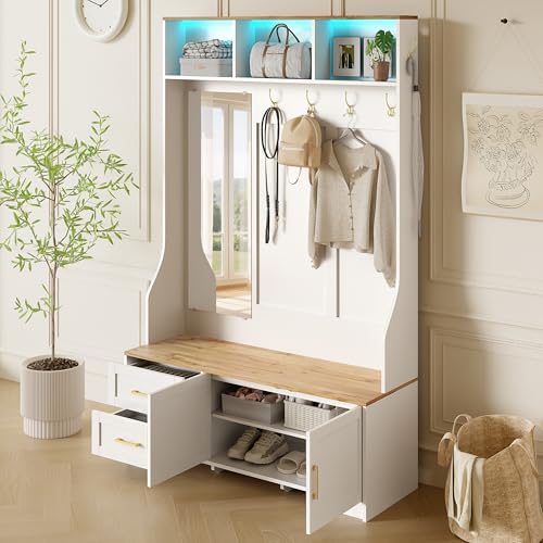Juabett Garderobe, Flurgarderoben Set mit Schuhschrank,...