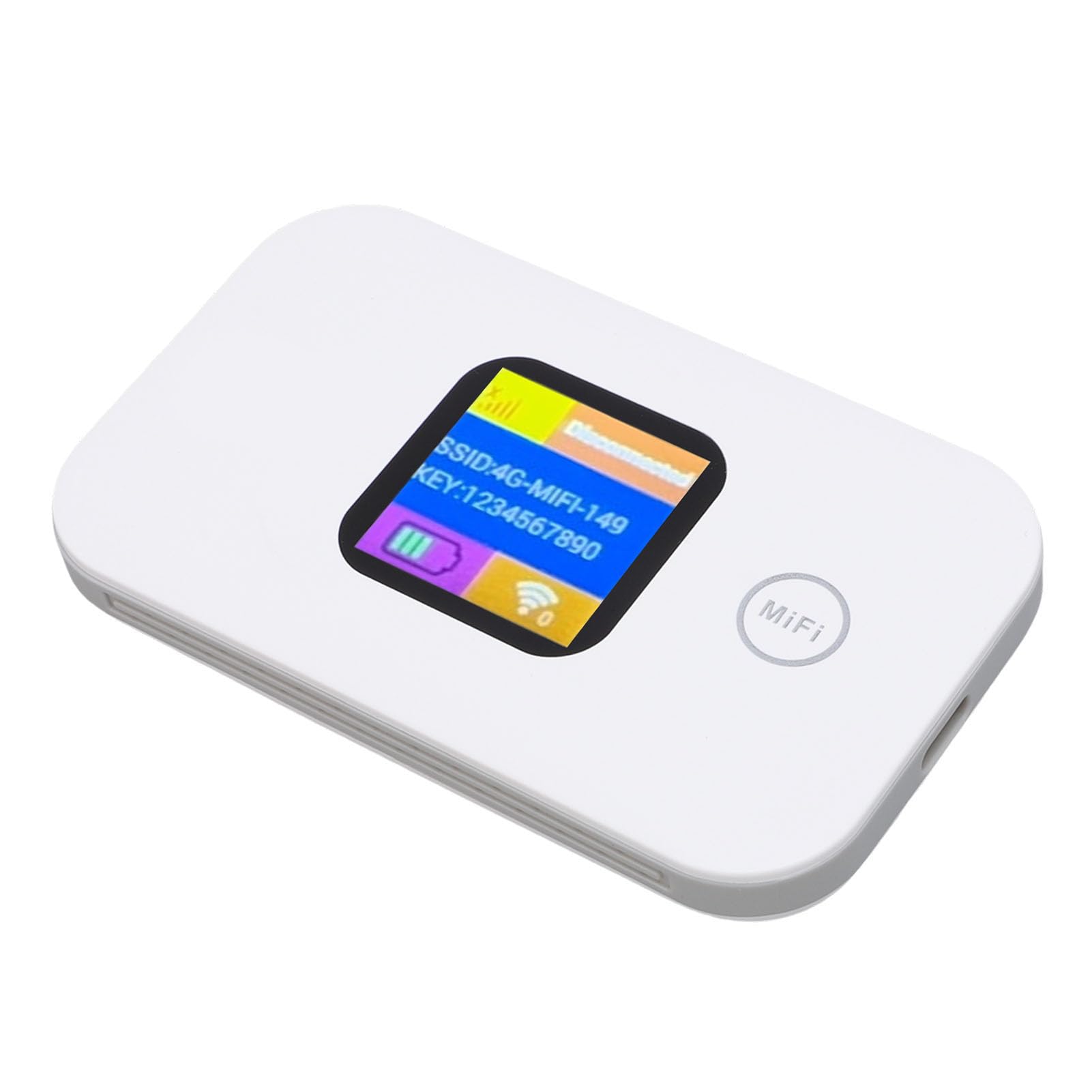 Hotspot Mobile 4G, WiFi Portatile da 300 Mbps con Slot SIM, Hotspot Tascabile con Display LED, Collega Fino a 10 Dispositivi, per Viaggi in Campeggio