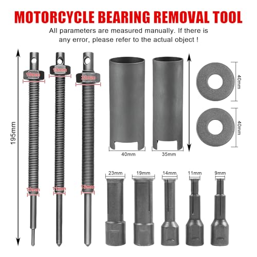 Extractor de rodamiento interior de motocicleta de 9-23 mm para desmontaje preciso 2