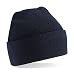 Produktbild Beechfield Unisex Turn-up Beanie Baseballkappe, Blau (Französisch Marineblau), Einheitsgröße