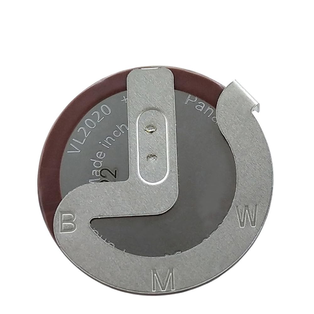 Sarini Batteria a bottone ricaricabile 3V VL2020 2 pezzi per chiave auto
