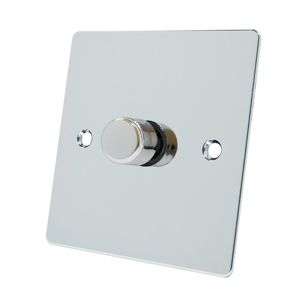 Alliance Electrical Polished Chrome Fpc1gdim40 10 A 400 W 1 Gang 2 Way Flat Dimmer Switch