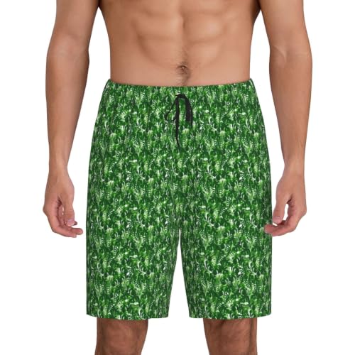 Monstera Deliciosa vêtement de nuit court imprimé palmier pour homme