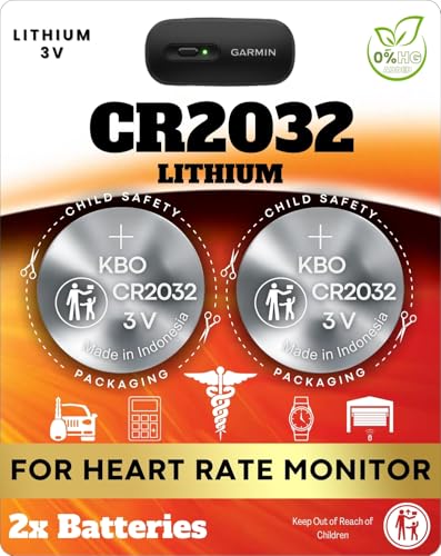 Baterías CR2032 2-Pack para Monitor de Ritmo Cardíaco