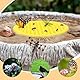 HA BIN 3 Stücke Bee Watering Station Runde Bienenfutterstation, 20cm Floating bee Island Bienentränkestation, Bienenbecher Wasser für Bienengarten, Bienentränke für Den Garten, für Garten und Balkon