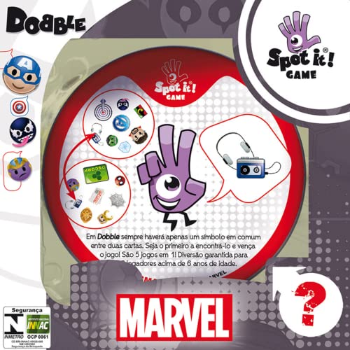 Galápagos, Dobble: Marvel Emoji, Jodo de Cartas Competitivo, 2-8 jogadores, 15min