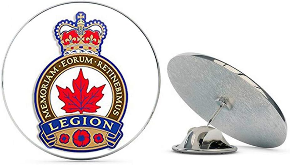 NYC Jewelers Royal Canadian Legion Crest Shaped (Logo Canada Province) Metal 0.75" Lapel Hat Pin Tie Tack Pinback