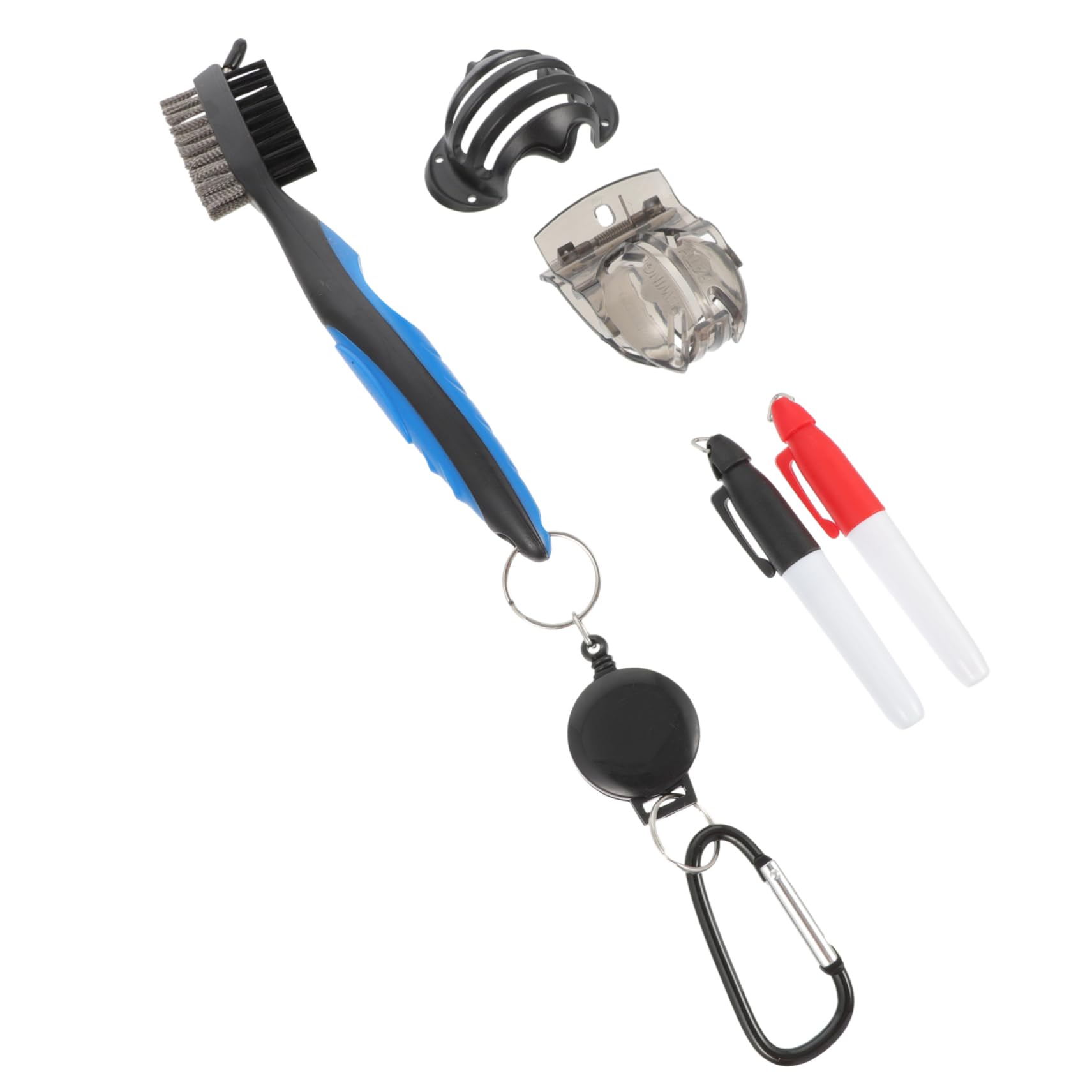Golf Marker Brush Including Golfs Ball Liner for Cleaning and Marking
